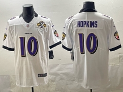 (Logo 2) Baltimore Ravens 2 Generations White #10 NFL Jersey-0840
