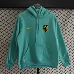 Player Version 25-26 Atletico Madrid Away Green Thailand Soccer Tracksuit Top With Hat-LH