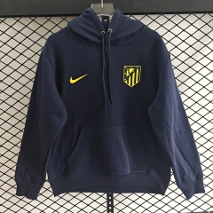 Player Version 25-26 Atletico Madrid Away Royal Blue Thailand Soccer Tracksuit Top With Hat-LH