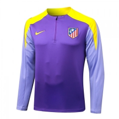 2025-2026 Atletico Madrid Purple Thailand Soccer Tracksuit-815