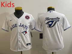 Toronto Blue Jays White Kids/Youth Baseball Jersey-0840