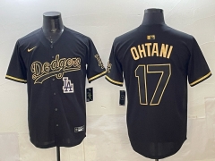 5th Generation Los Angeles Dodgers Black&Gold #17 MLB Jersey-0840