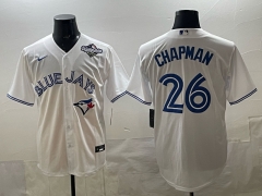 Toronto Blue Jays White #26 Baseball Jersey-0840