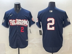 (Logo 7) New York Yankees 4th Generation Joint Version #2 Royal Blue MLB Jersey-0840