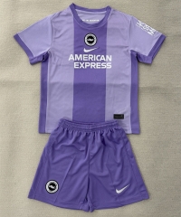 25-26 Brighton & Hove Albion Away Purple Soccer Uniform-AY