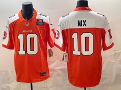 (Logo 1) Denver Broncos 3 Generations Orange #10 NFL Jersey-0840