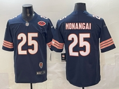 (Logo 1) Chicago Bears Royal Blue #25 NFL Jersey-0840