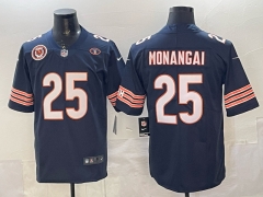 (Logo 5) Chicago Bears Royal Blue #25 NFL Jersey-0840