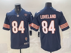 (Logo 2) Chicago Bears Royal Blue #84 NFL Jersey-0840