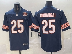 (Logo 3) Chicago Bears Royal Blue #25 NFL Jersey-0840