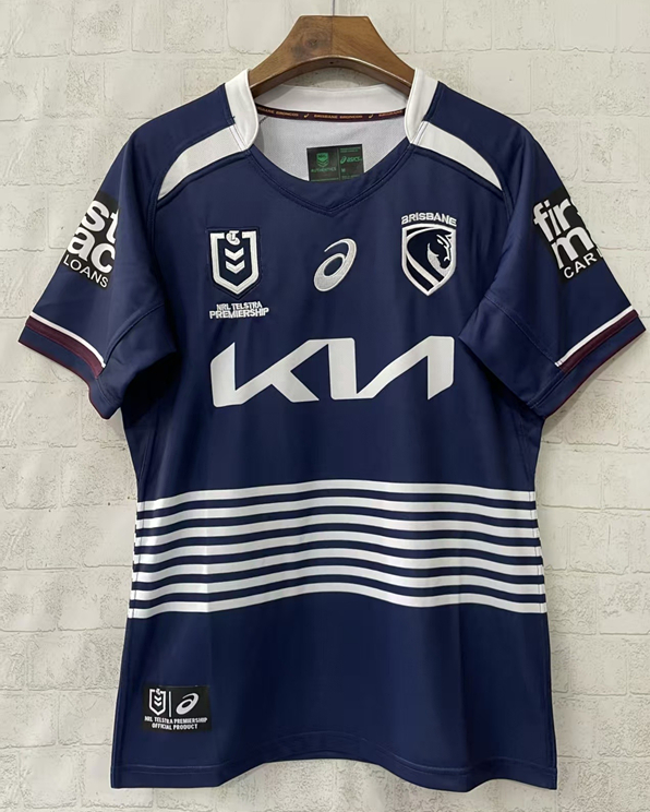 (S-7XL) 2026 Mustang Away Royal Blue Thailand Rugby Shirt-Mustang ...