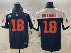 Chicago Bears 4 Generations Royal Blue #18 NFL Jersey-0840