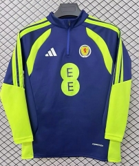 26-27 Scotland Blue Thailand Soccer Tracksuit Top-2044