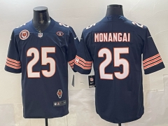 (Logo 6) Chicago Bears Royal Blue #25 NFL Jersey-0840
