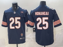 (Logo 4) Chicago Bears Royal Blue #25 NFL Jersey-0840