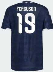 (S-4XL) 26-27 Scotland Home Royal Blue (Ferguson  #19) Thailand Soccer Jersey AAA