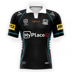 (S-7XL) 2026 Commemorative Edition Panthers Black Thailand Rugby Jersey