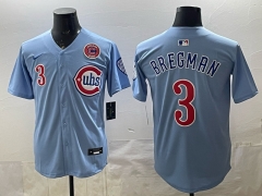 (Logo 4) Retro Fashion Version Chicago Cubs Blue #21 MLB Jersey-0840