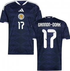 (S-4XL) 26-27 Scotland Home Royal Blue (GANNON-DOAK #17) Thailand Soccer Jersey AAA