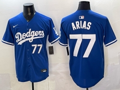 Los Angeles Dodgers Blue #77 MLB Jersey-0840