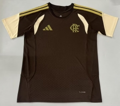 (S-4XL) 26-27 Flamengo Brown Thailand Soccer Training AAA-908