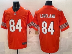 Chicago Bears 3 Generations Orange #84 NFL Jersey-0840