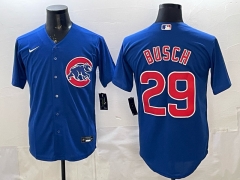 Chicago Cubs Blue #29 MLB Jersey-0840