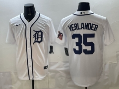 Detroit Tigers White #35 MLB Jersey-0840