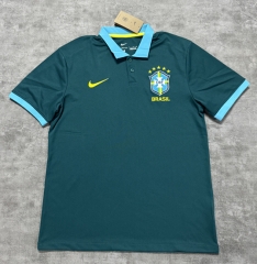 (S-4XL) 2026 Brazil Green Thailand Polo Shirt-4506