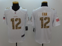 Seattle Seahawks White #12 NFL Jersey-0840