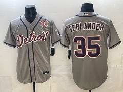 Detroit Tigers Grey #35 MLB Jersey-0840