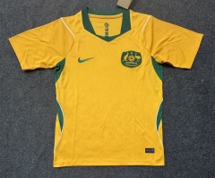 (S-4XL) 26-27 Australia Home Yellow Thailand Soccer Jersey AAA-7209