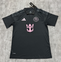 With Star (S-4XL) 26-27 Inter Miami CF Away Black Thailand Soccer Jersey AAA-4506