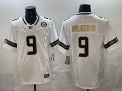 Retro Version Seattle Seahawks White #9 NFL Jersey-0840