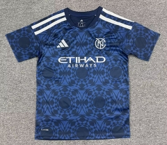 (S-4XL) 26-27 New York City Royal Blue Thailand Soccer Jersey AAA-512