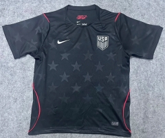 (S-4XL) 26-27 USA Away Black Thailand Soccer Jersey AAA