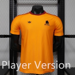 (S-3XL) Player Version 26-27 Casual Retro Version Roma Orange Thailand Soccer Jersey AAA-888