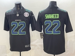 Fashion Version Seattle Seahawks Black #22 NFL Jersey-0840