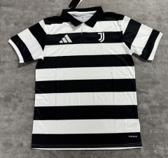 (S-4XL) 25-26 Juventus 4th Away Black&White Thailand Soccer Jersey AAA-4506