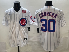 Chicago Cubs White #30 MLB Jersey-0840