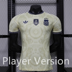 Player Version 26-27 Special Version Argentina Light Yellow Thailand Soccer Jersey AAA-888