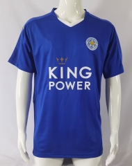 Retro Version 15-16 Leicester City Home Blue Thailand Soccer Jersey AAA-2044