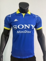 Retro version 97-98 Juventus Away Blue Thailand Soccer Jersey AAA-0871