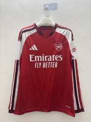 (S-4XL) 26-27 Arsenal Home Red LS Thailand Soccer Jersey AAA-9268