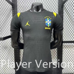 Player Version 26-27 Jordan Special Edition Brazil Black Thailand Soccer Jersey AAA-3596