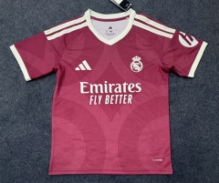 (S-4XL) 26-27 Real Madrid 2nd Away Red Thailand Soccer Jersey AAA-5931
