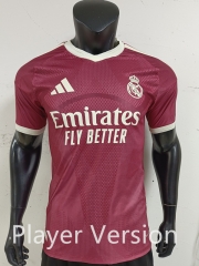 Player Version 26-27 Real Madrid 2nd Away Red Thailand Soccer Jersey AAA-0871