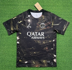 (S-4XL) 26-27 Night Edition Paris 5th Away Black Thailand Soccer Jersey-403