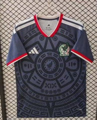 (S-4XL) 26-27 Special Version Mexico Royal Blue Thailand Soccer Jersey AAA-7358