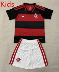 26-27 Flamengo Home Red&Black Kids/Youth Soccer Uniform-AY